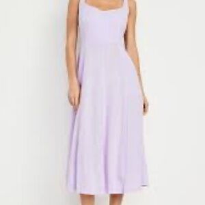 Old Navy Purple Sleeveless Scoop Neck Midi Sundress